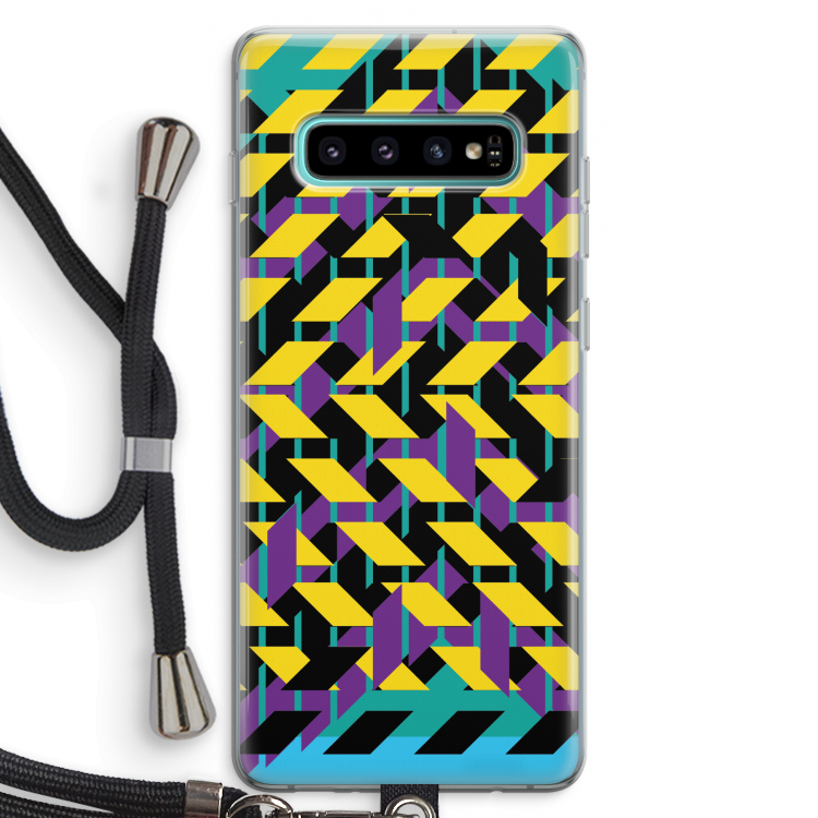 Skew Bee 3: Samsung Galaxy S10 Plus Transparant Hoesje met koord
