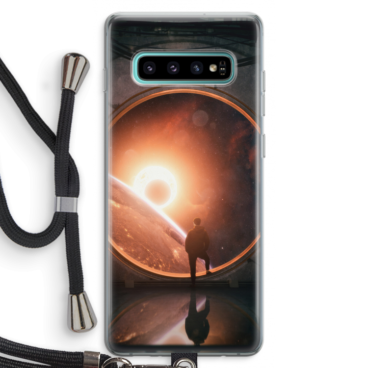 Ephemeral: Samsung Galaxy S10 Plus Transparant Hoesje met koord