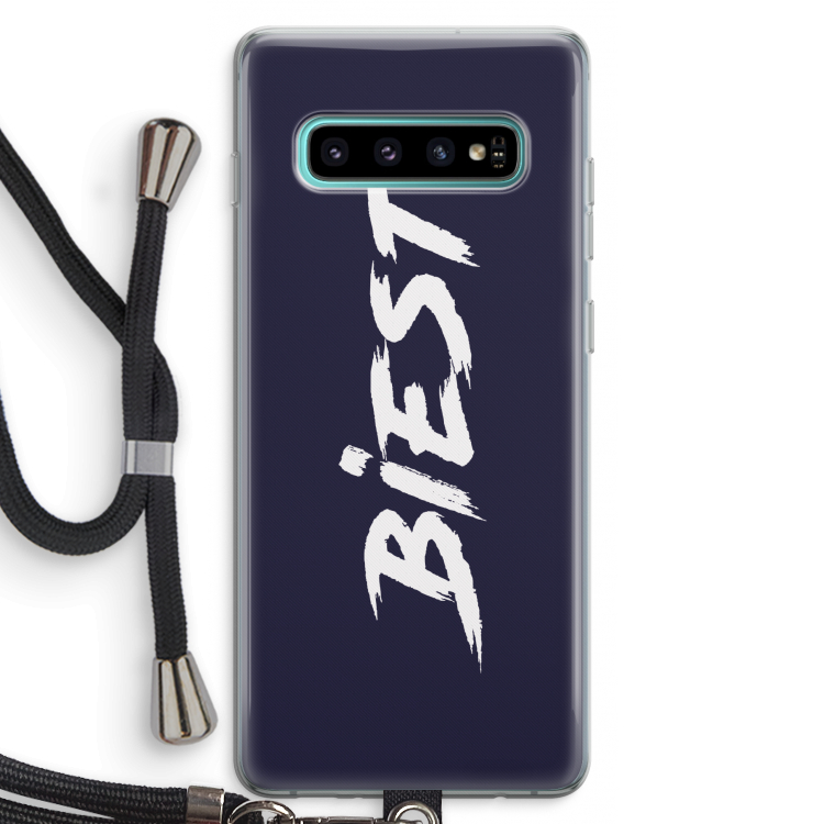 Biest: Samsung Galaxy S10 Plus Transparant Hoesje met koord