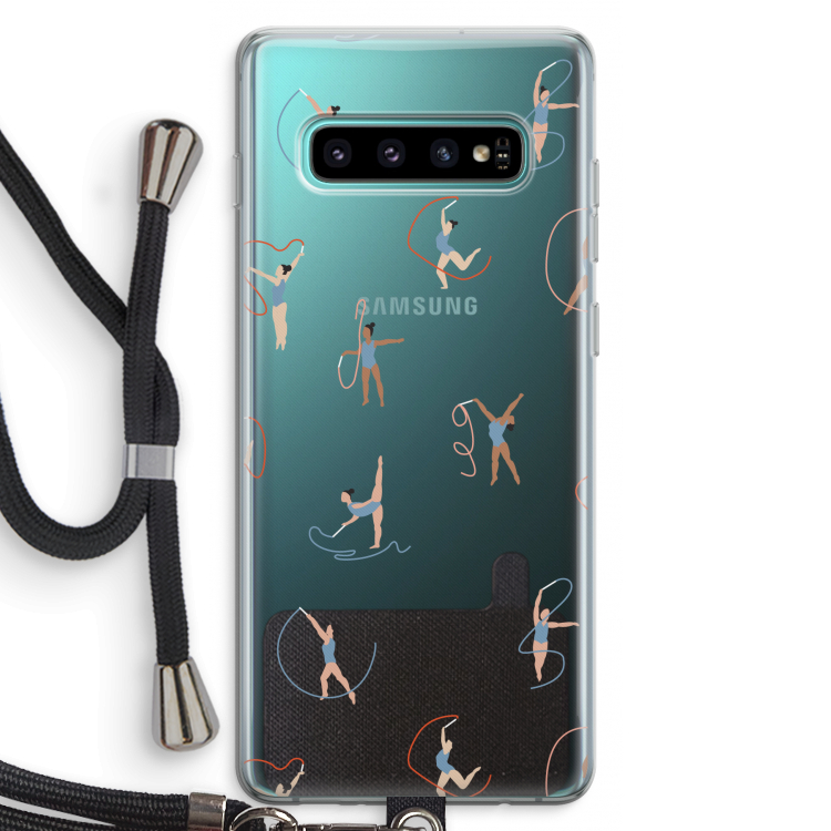 Dancing #3: Samsung Galaxy S10 Plus Transparant Hoesje met koord