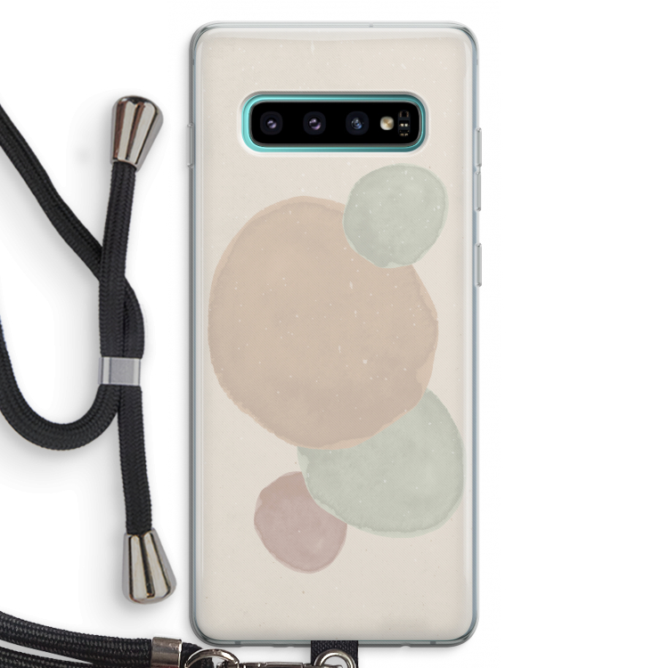 Geo #9: Samsung Galaxy S10 Plus Transparant Hoesje met koord