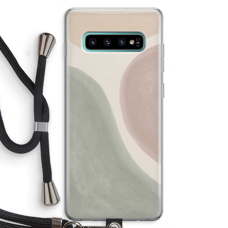 Geo #6: Samsung Galaxy S10 Plus Transparant Hoesje met koord