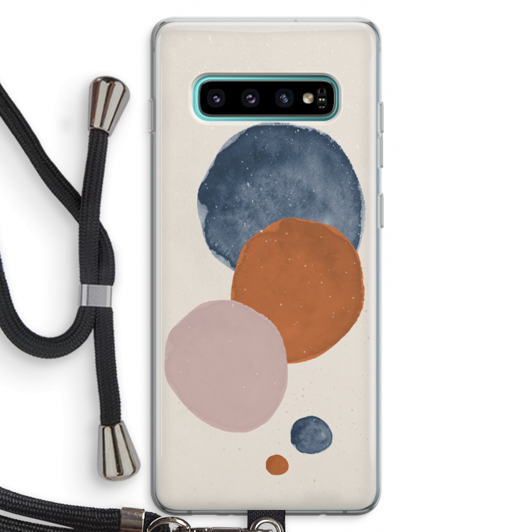 Geo #4: Samsung Galaxy S10 Plus Transparant Hoesje met koord