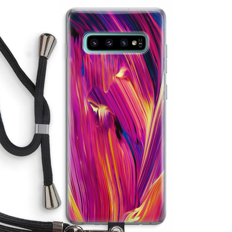 Phoenix: Samsung Galaxy S10 Plus Transparant Hoesje met koord