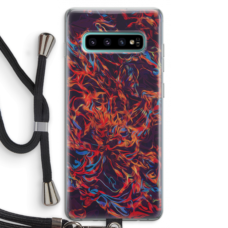 Lucifer: Samsung Galaxy S10 Plus Transparant Hoesje met koord