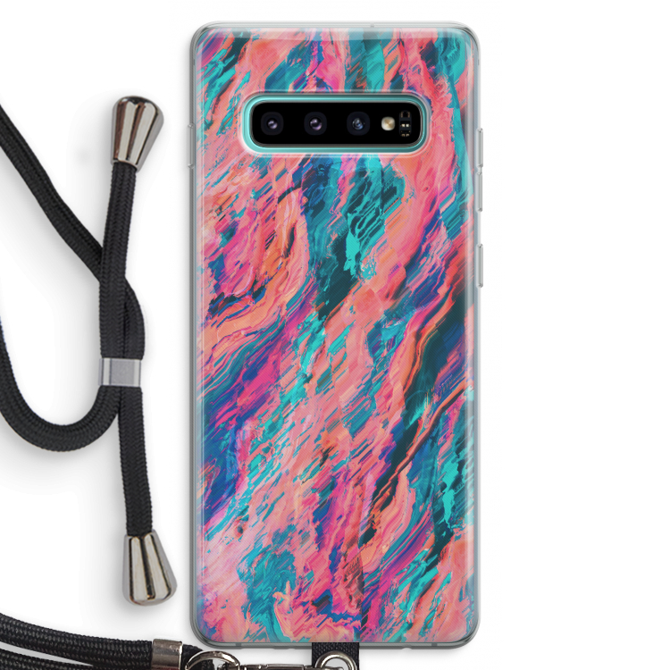 Electric Times: Samsung Galaxy S10 Plus Transparant Hoesje met koord