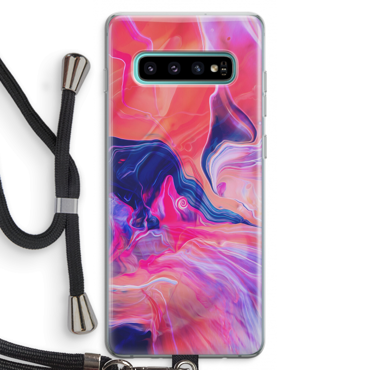 Earth And Ocean: Samsung Galaxy S10 Plus Transparant Hoesje met koord