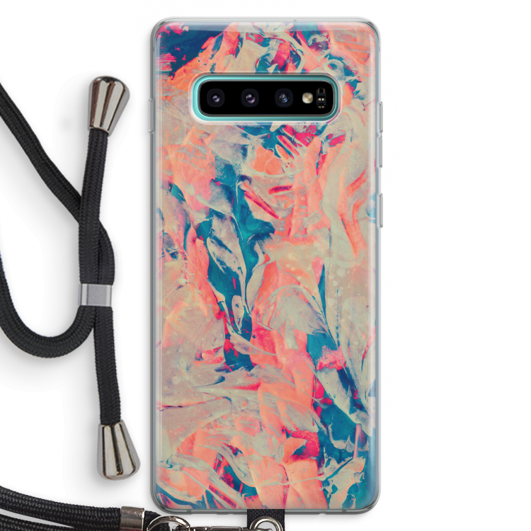 Alone: Samsung Galaxy S10 Plus Transparant Hoesje met koord