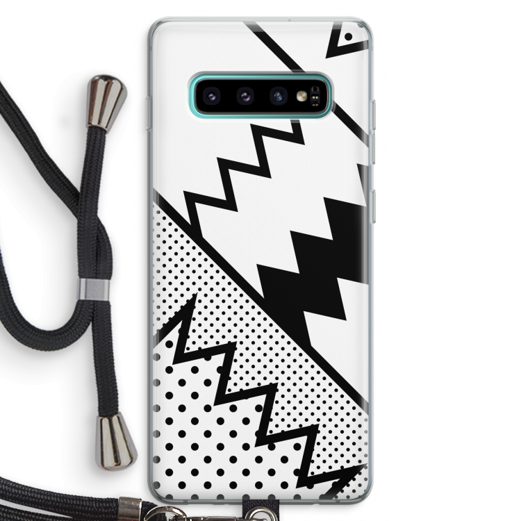 Pop Art #5: Samsung Galaxy S10 Plus Transparant Hoesje met koord