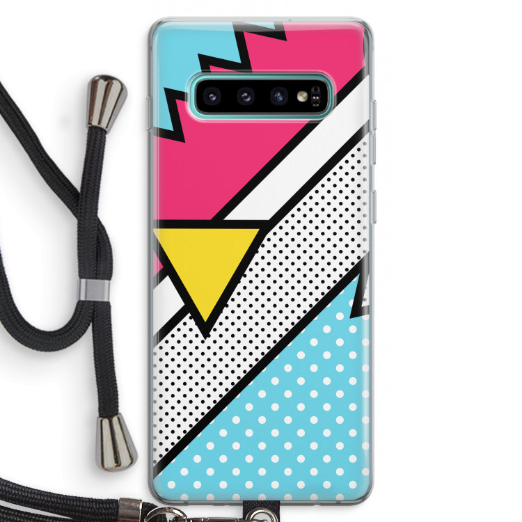Pop Art #3: Samsung Galaxy S10 Plus Transparant Hoesje met koord