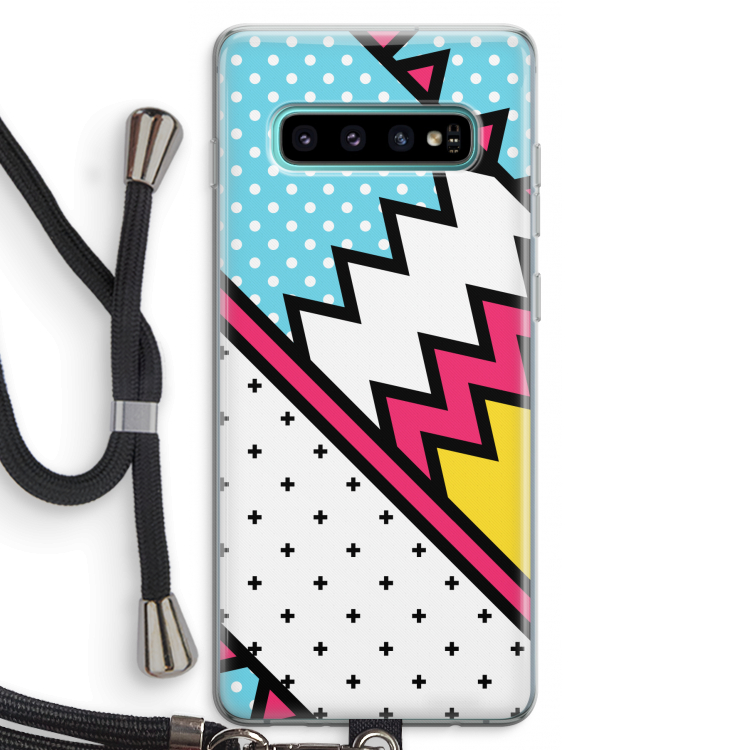 Pop Art #2: Samsung Galaxy S10 Plus Transparant Hoesje met koord