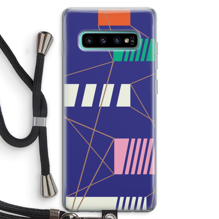 Gestalte 5: Samsung Galaxy S10 Plus Transparant Hoesje met koord