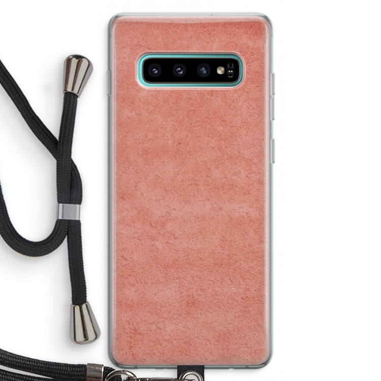 Marrakech Walls: Samsung Galaxy S10 Plus Transparant Hoesje met koord