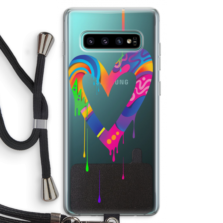 Melts My Heart: Samsung Galaxy S10 Plus Transparant Hoesje met koord