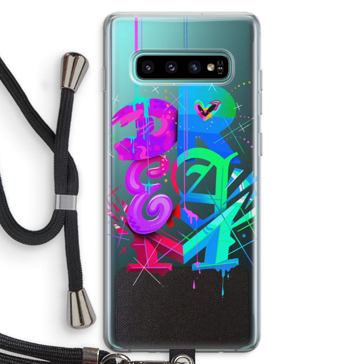 Dream: Samsung Galaxy S10 Plus Transparant Hoesje met koord