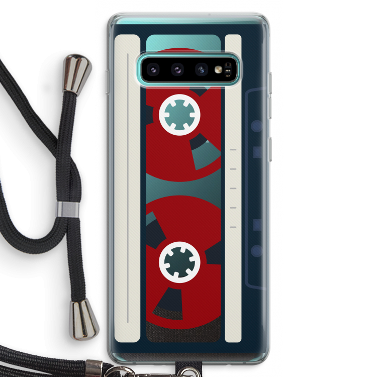 Here's your tape: Samsung Galaxy S10 Plus Transparant Hoesje met koord