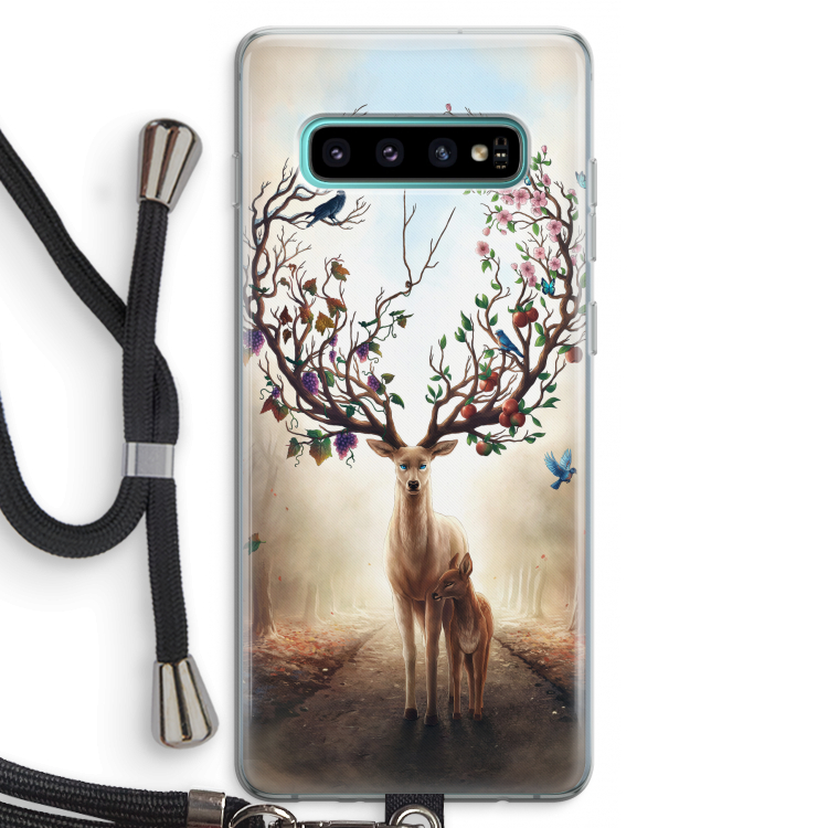 Seasons Change: Samsung Galaxy S10 Plus Transparant Hoesje met koord
