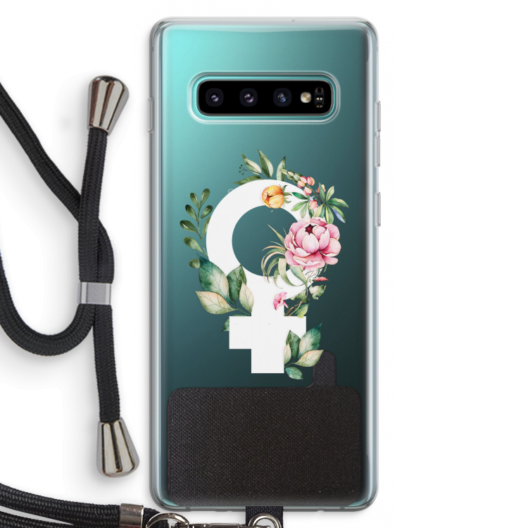 Venus: Samsung Galaxy S10 Plus Transparant Hoesje met koord