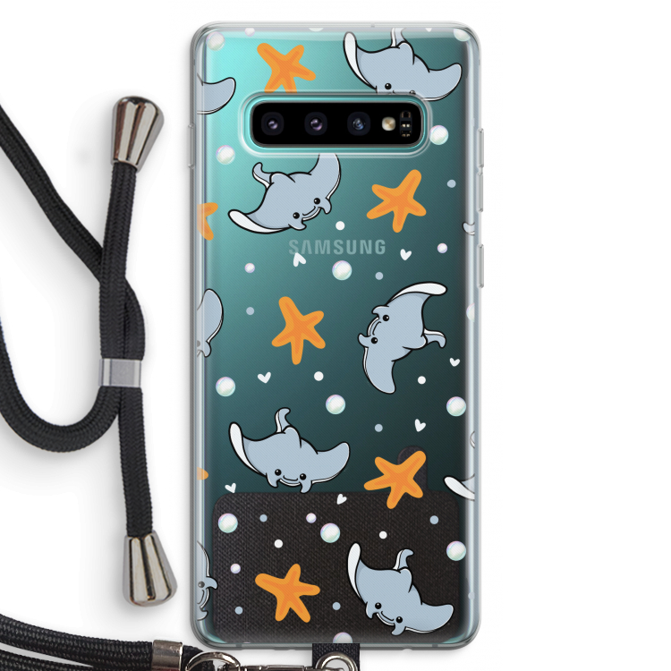 Manta: Samsung Galaxy S10 Plus Transparant Hoesje met koord
