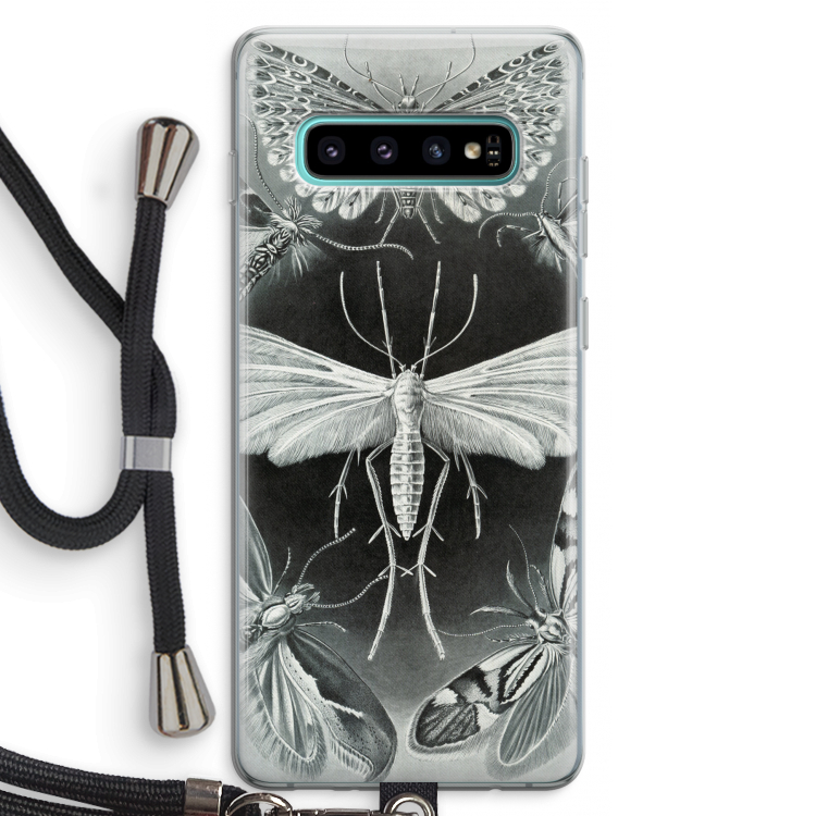 Haeckel Tineida: Samsung Galaxy S10 Plus Transparant Hoesje met koord