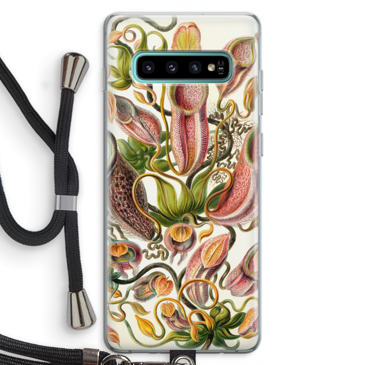 Haeckel Nepenthaceae: Samsung Galaxy S10 Plus Transparant Hoesje met koord