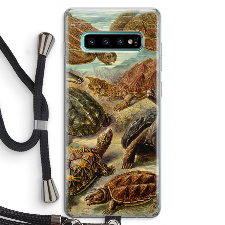 Haeckel Chelonia: Samsung Galaxy S10 Plus Transparant Hoesje met koord