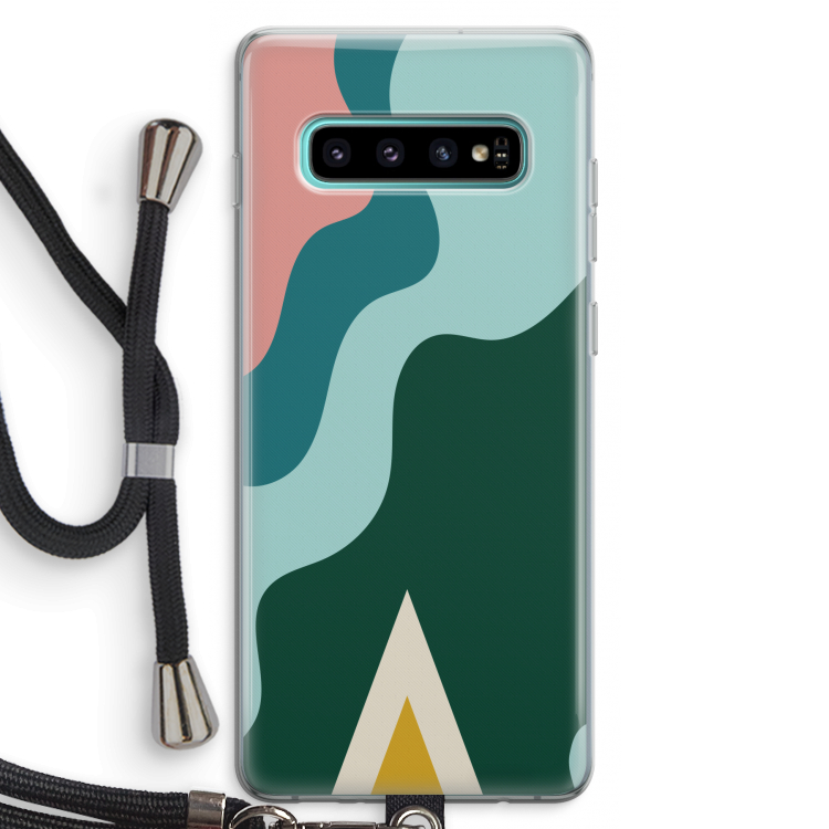 Noor B: Samsung Galaxy S10 Plus Transparant Hoesje met koord