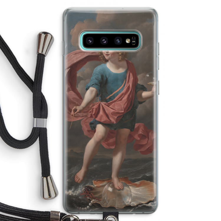 Soap Bubbles: Samsung Galaxy S10 Plus Transparant Hoesje met koord