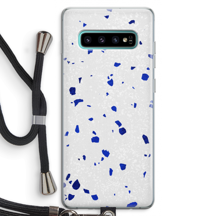 Terrazzo N°5: Samsung Galaxy S10 Plus Transparant Hoesje met koord
