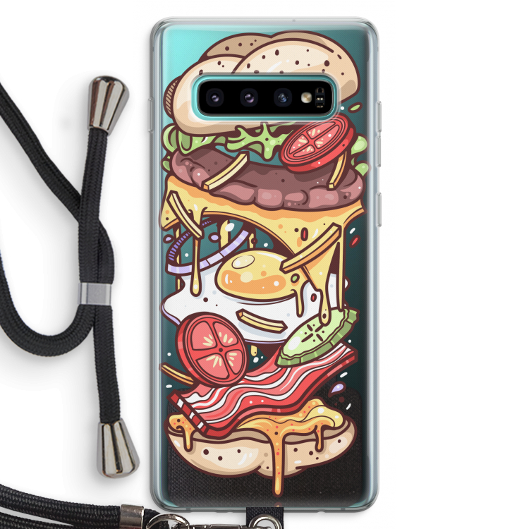 Diet Coke Please: Samsung Galaxy S10 Plus Transparant Hoesje met koord