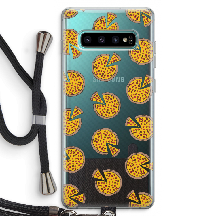 You Had Me At Pizza: Samsung Galaxy S10 Plus Transparant Hoesje met koord