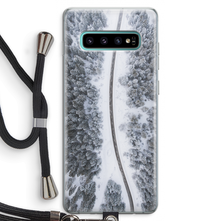 Snøfall: Samsung Galaxy S10 Plus Transparant Hoesje met koord