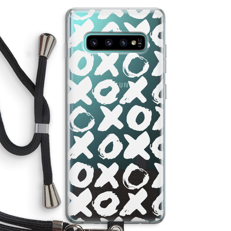 XOXO: Samsung Galaxy S10 Plus Transparant Hoesje met koord