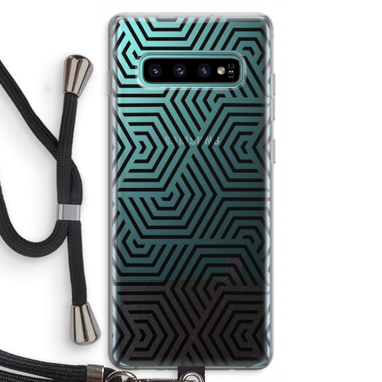 Magic pattern: Samsung Galaxy S10 Plus Transparant Hoesje met koord