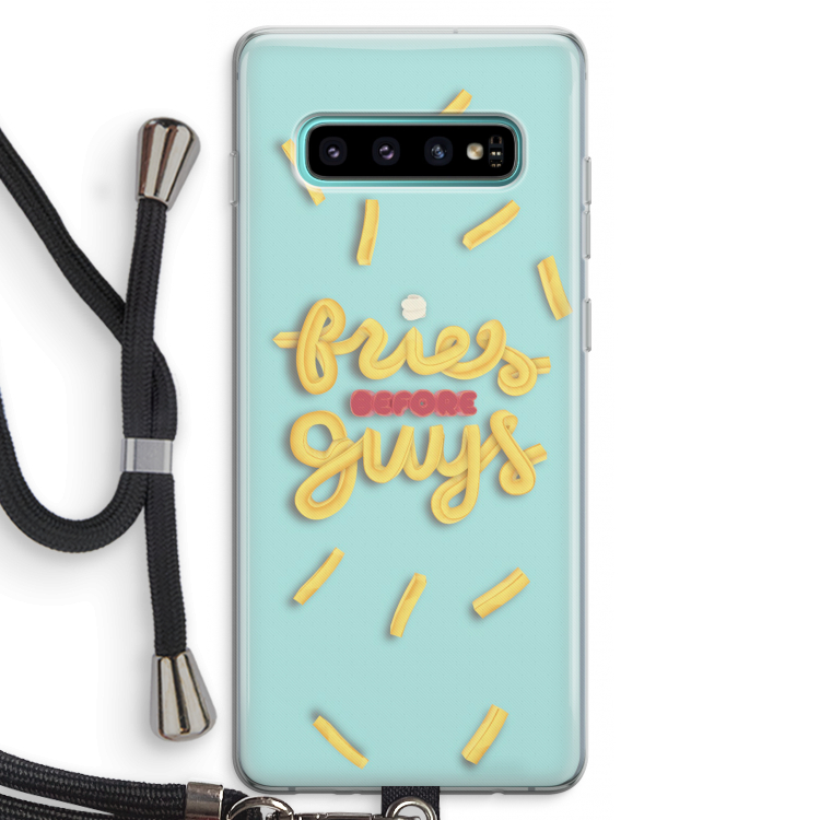 Always fries: Samsung Galaxy S10 Plus Transparant Hoesje met koord