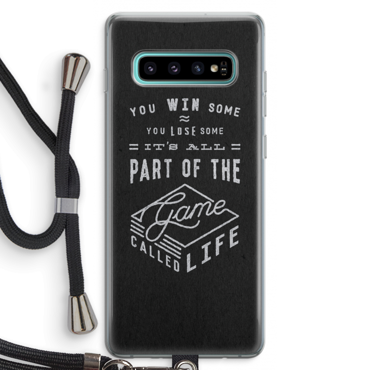 Life: Samsung Galaxy S10 Plus Transparant Hoesje met koord