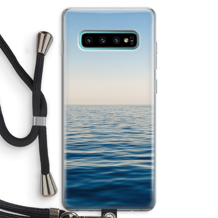 Water horizon: Samsung Galaxy S10 Plus Transparant Hoesje met koord