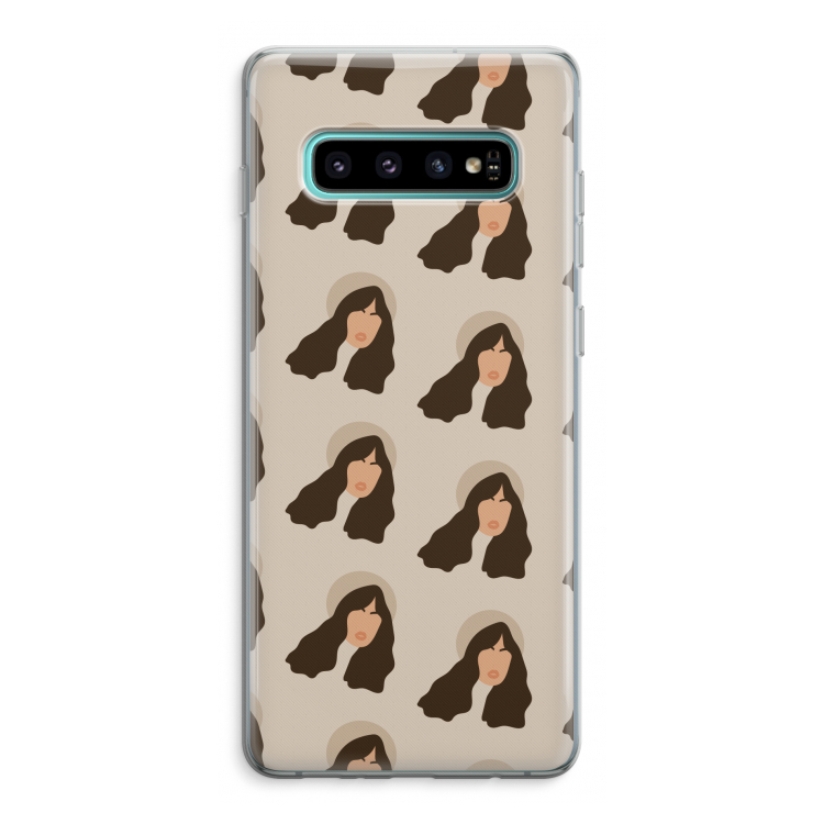 Bonjour mon amour: Samsung Galaxy S10 Plus Transparant Hoesje