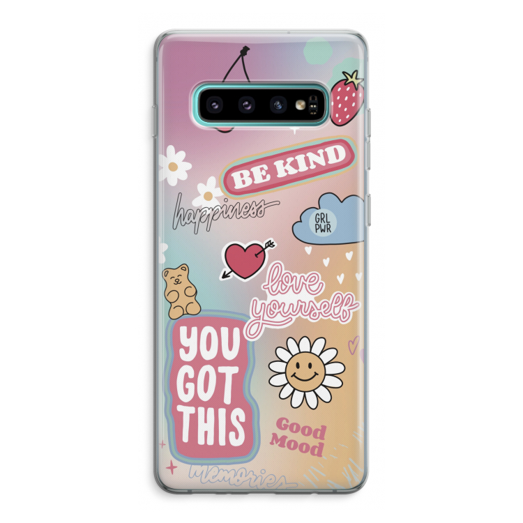 Positivity: Samsung Galaxy S10 Plus Transparant Hoesje