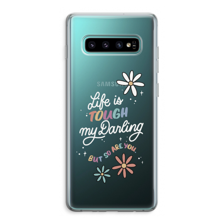 Tough Life: Samsung Galaxy S10 Plus Transparant Hoesje