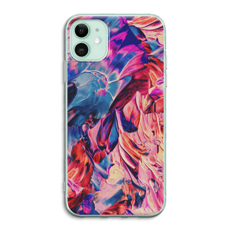 Pink Orchard: iPhone 11 Transparant Hoesje