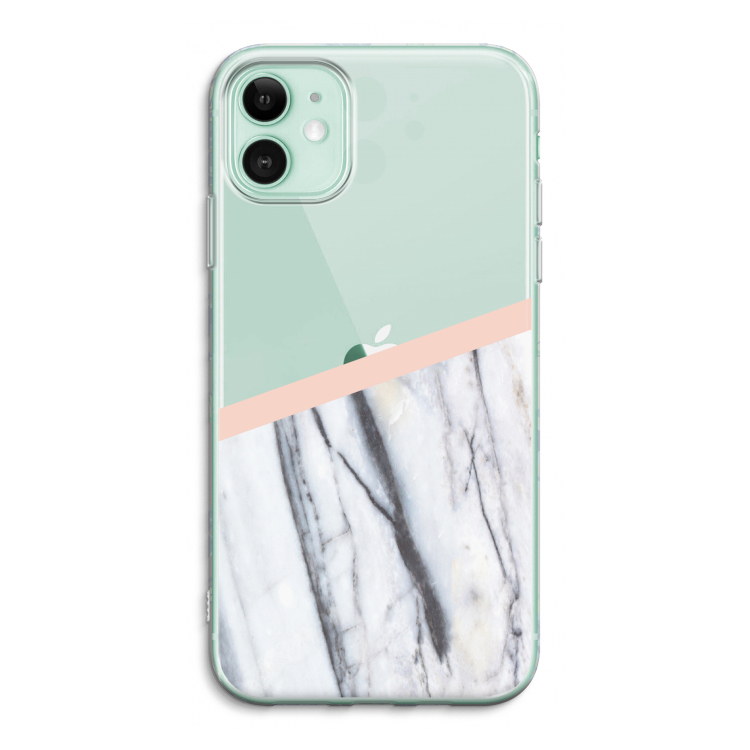 A touch of peach: iPhone 11 Transparant Hoesje