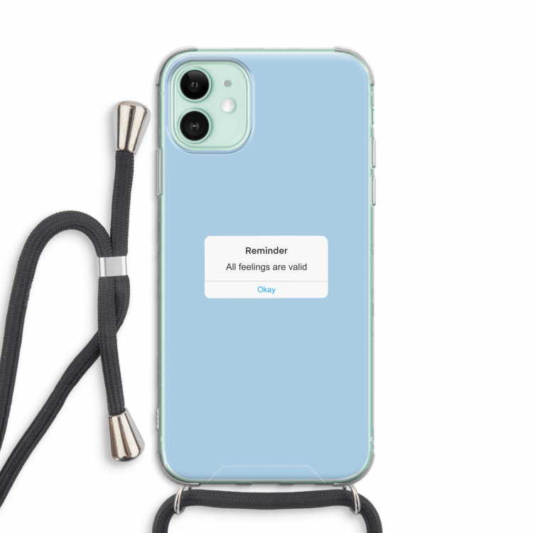 Reminder: iPhone 11 Transparant Hoesje met koord