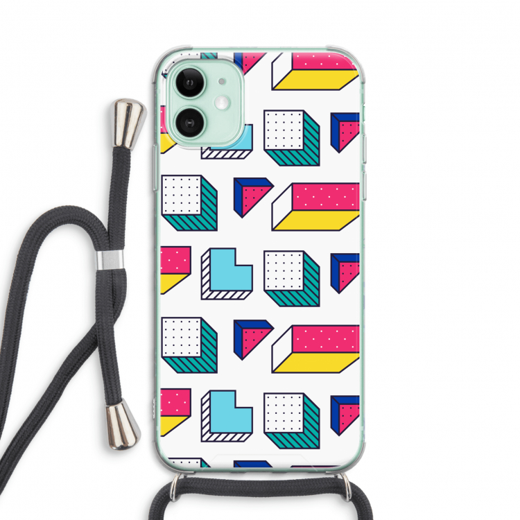 8-bit N°7: iPhone 11 Transparant Hoesje met koord