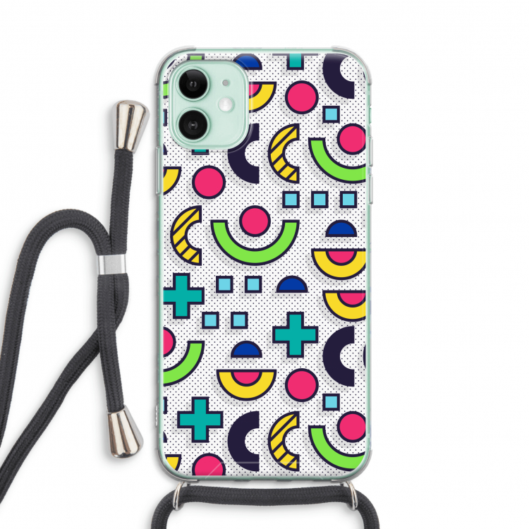 8-bit N°6: iPhone 11 Transparant Hoesje met koord