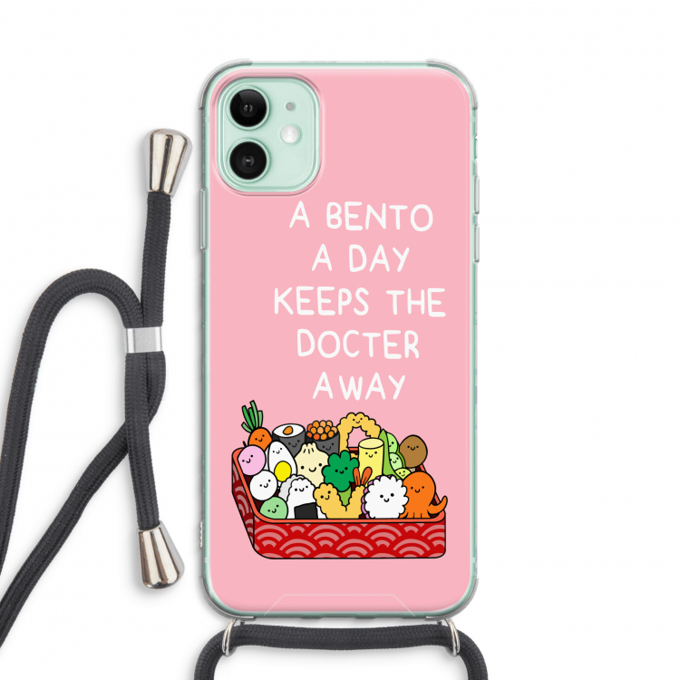 Bento a day: iPhone 11 Transparant Hoesje met koord