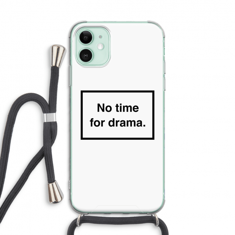 No drama: iPhone 11 Transparant Hoesje met koord