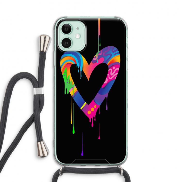 Melts My Heart: iPhone 11 Transparant Hoesje met koord