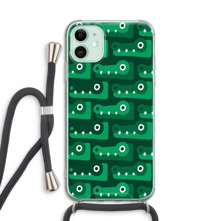 Crocs: iPhone 11 Transparant Hoesje met koord