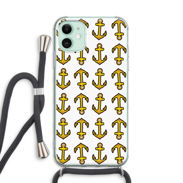 Musketon Anchor: iPhone 11 Transparant Hoesje met koord